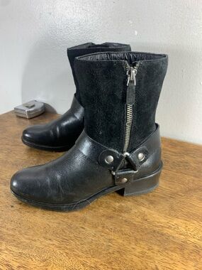 Franco sarto cowboy motorcycle style  leather boots